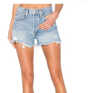 AGOLDE Parker denim jean shorts